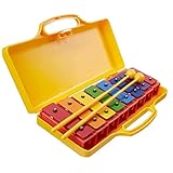 Material: Este niño xilófono está hecho de plástico y metal, y la escala GABC está abierta en ambos lados, la escala CDEF solo está abierta en un lado. Tiene un sonido mucho más claro que Glockenspiel.