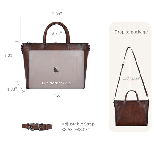 Image of Iswee Genuine Leather Purses for Women Shoulder Handbags Designer Hobo Crossbody Purse Top Handle Purse