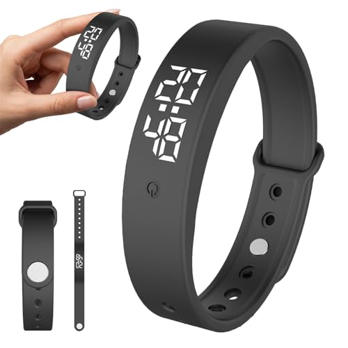 Reloj de 6 alarmas diarias y pulsera despertador con vibración para regular el sueño