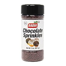 Badia Chocolate Sprinkles, 3 oz - Sweet Crunchy Dessert Topping for Cakes, Cookies, Cupcakes, Donuts, Ice Cream & Beverages