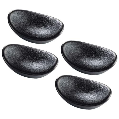 Zerodeko Ensemble de 4 Repose-Baguettes en Porcelaine, Style Hashioki Japonais, avec Support à Couverts et Porte-cuillères multifonctionnels pour la Restauration Asiatique, Restaurants et hôtels.