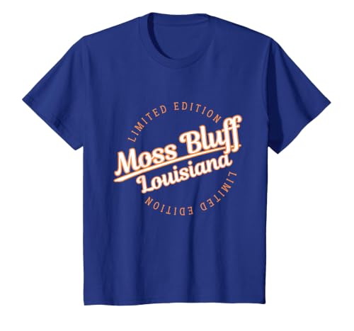 Retro Athletic Moss Bluff LA Apparel T-Shirt, Youth, Royal Blue, 3T