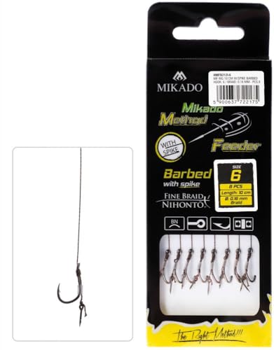Method Feeder Rig mit Nadel Braid Chinu - Haken Gr. 4/0.16mm/10cm - 8St