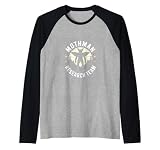 Mothman Research Team Cryptid Paranormal Raglan Baseball Tee