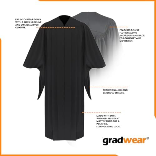 Gradwear Deluxe Masters Graduation Gown — 사진 3
