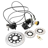 MOFANS 150CC Disc Brake Master Cylinder Kit Complete Brake Assembly Universal Fit for Hammerhead GTS 150 Fit for 150CC Trailmaster Karts Go Karts ATV Disc Brake