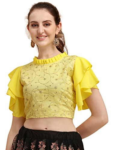 Image of Paralians Casual Layered Sleeve Embroidered Women Top