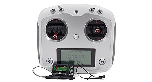 FlySky FS-i6S 10 Channel Transmitter and FS-iA6B 6 Channel 2.4GHz Antenna Receiver Radio Remote Control Combo for Airplane Helicopter Quadcopter Drone RC Models …