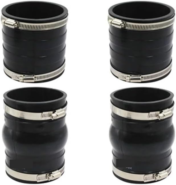 4PCS 3852696 3863450 Upper Lower Exhaust Tube Bellows for 4.3L 5.0L .7L .8L 7.4L 8.1L V6/V8 Engines