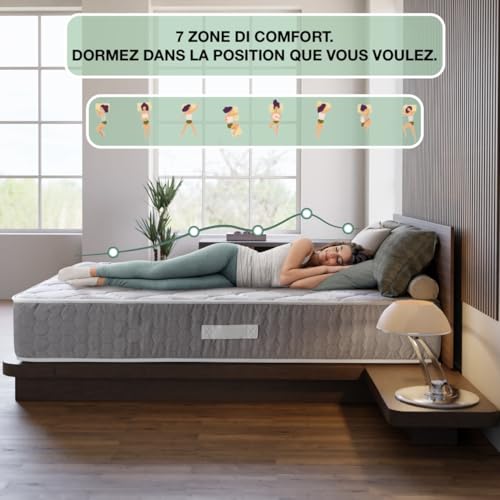 Matelas 160x190 Mémoire de Forme 7 Zones T-ORMU