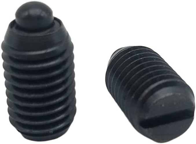 10pcs Slotted Short Plunger GN615.1-B with Threaded Latch Head Spring Yellow Top Thread Locking Pin (Color : GN615.1-M5-B) (Color : Gn615.1-m4-b)