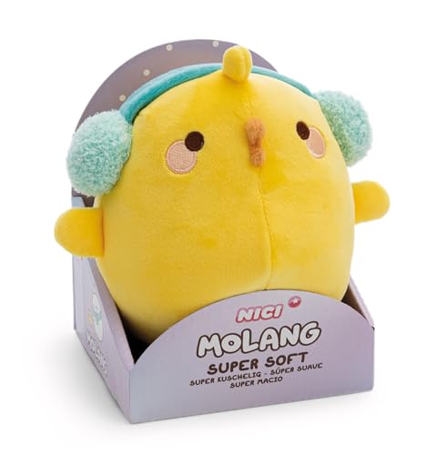 NICI PIU PIU de peluche com orelheiras, 16 cm, em caixa de presente, amarelo, boneco macio, adorável, para abraçá-lo e brincar, ideia de presente para crianças e pessoas adultas, 62226
