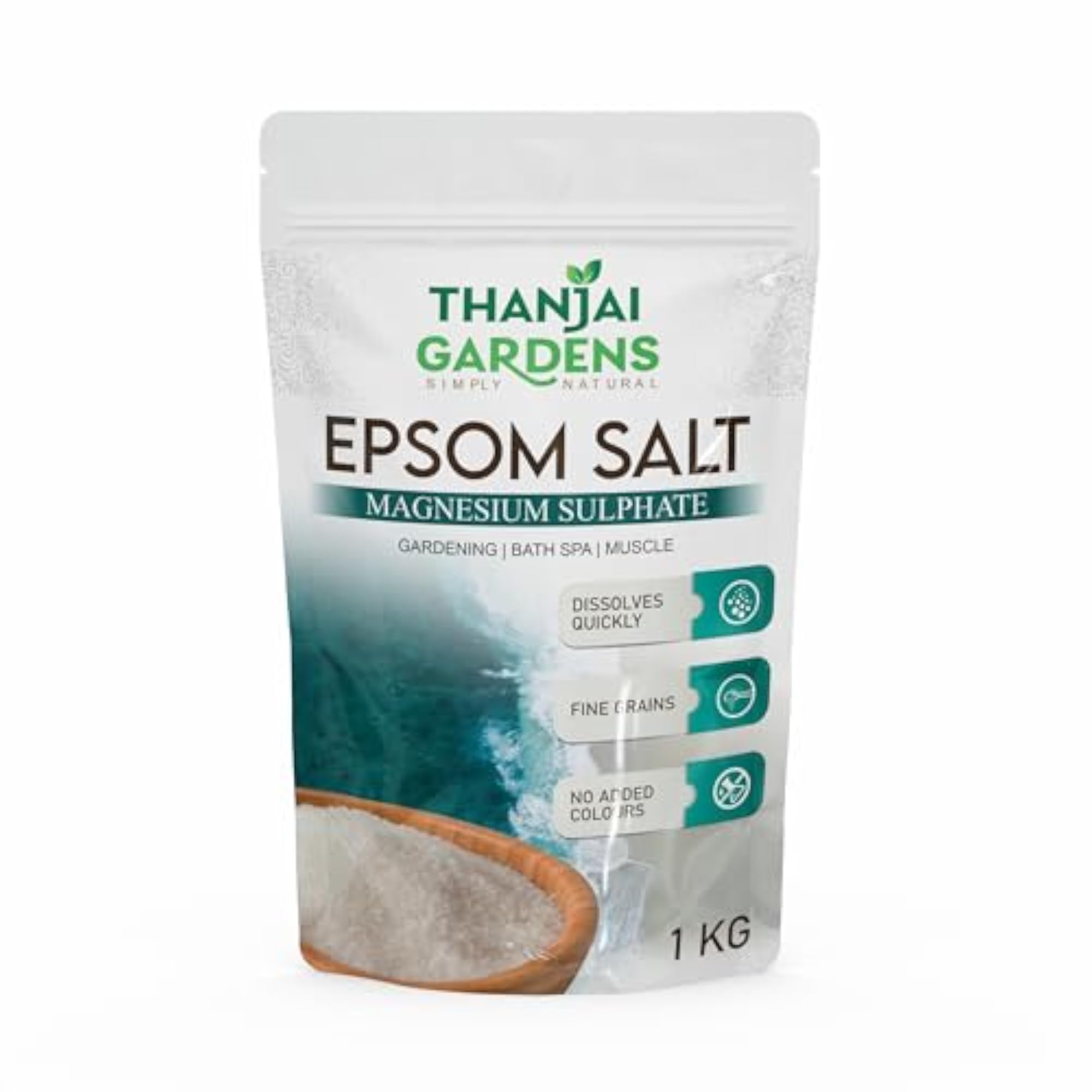 Epsom Bath Salt Crystal for Muscle Relief, Pack of 6
