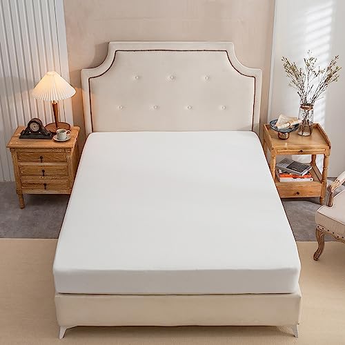 Drap-housse en jersey de coton haut de gamme bonnet extra profond - 5