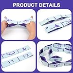 Elastic Yoga Stretching Strap with Loops, CEILIWEN Stretch Straps for Physical Therapy, Pilates Stretch Band, Elastic Exercise Bands, Leg Stretching Strap, Stretch Resistance Bands for Exercise - Image 4