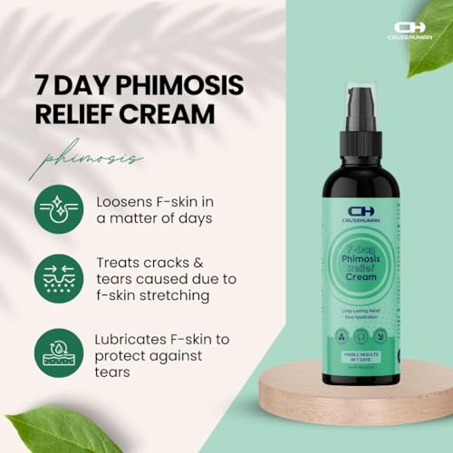 Image of 7-Day Phimosis Cream | Steroid-Free Treatment for Fast Relief at Home | Visible results in 7 Days* | 90ml | No irritation | For Phimosis