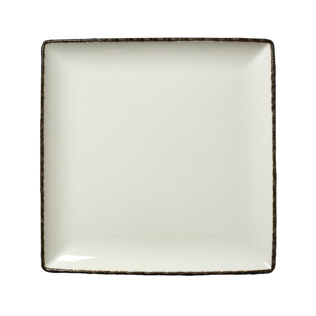 Steelite Charcoal Dapple Square One Plate 10.6inch / 25cm, Case of 6