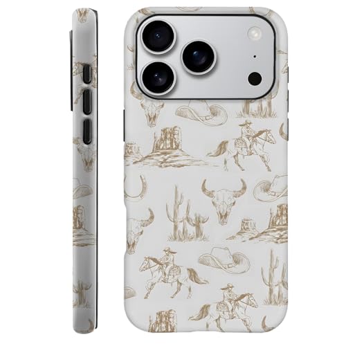 Coque H7KQ Pro cowboy marron en PC et TPU bi-matière antichoc