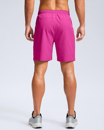 Image of G Gradual Men's Athletic Running Shorts with Zipper Pockets Quick Dry 7 inch / 5 inch / 9 inch Workout Gym Shorts for Basketball Hiking