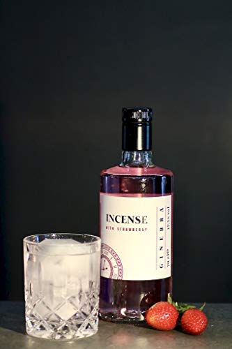 Incense Strawberry Gin Rose, Dry Gin mit Erdbeer Geschmack, Gin Rosa (1 x 0.7 L) mit 37,5% vol. – Bild 4