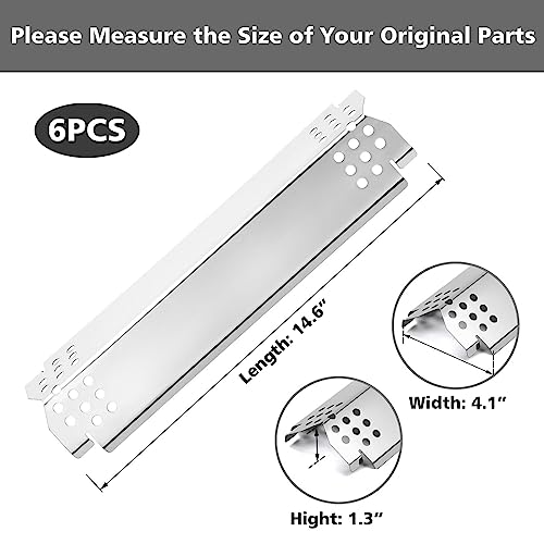 image for Barbqtime Grill Heat Plates Replacement Parts for Nexgrill, Stainless 