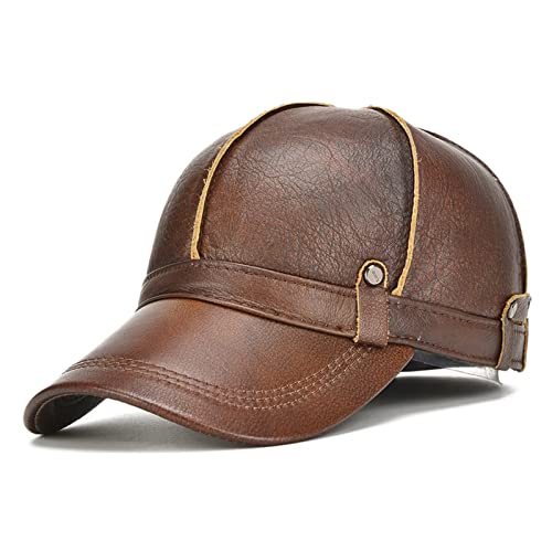 Casquette de baseball homme DongBao contre le froid aux oreilles en cuir