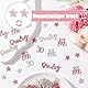 MEJOSER 150 Stück Deko 30 Geburtstag Frauen, Streudeko Konfetti mit Glitzer Tischdeko, 30. 30er Geburtstagsdeko Frau, 30th Birthday Decorations, 30 Geburtstag Geschenk Rosagold