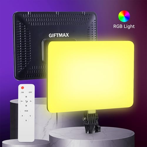 Image of GiftMax PM-36 14 inch RGB LED Video Soft Light Panel, 50W for Studio Photography | Video Recording | Conference | YouTube,2700K-5700K CRI95+ | with Remote Control