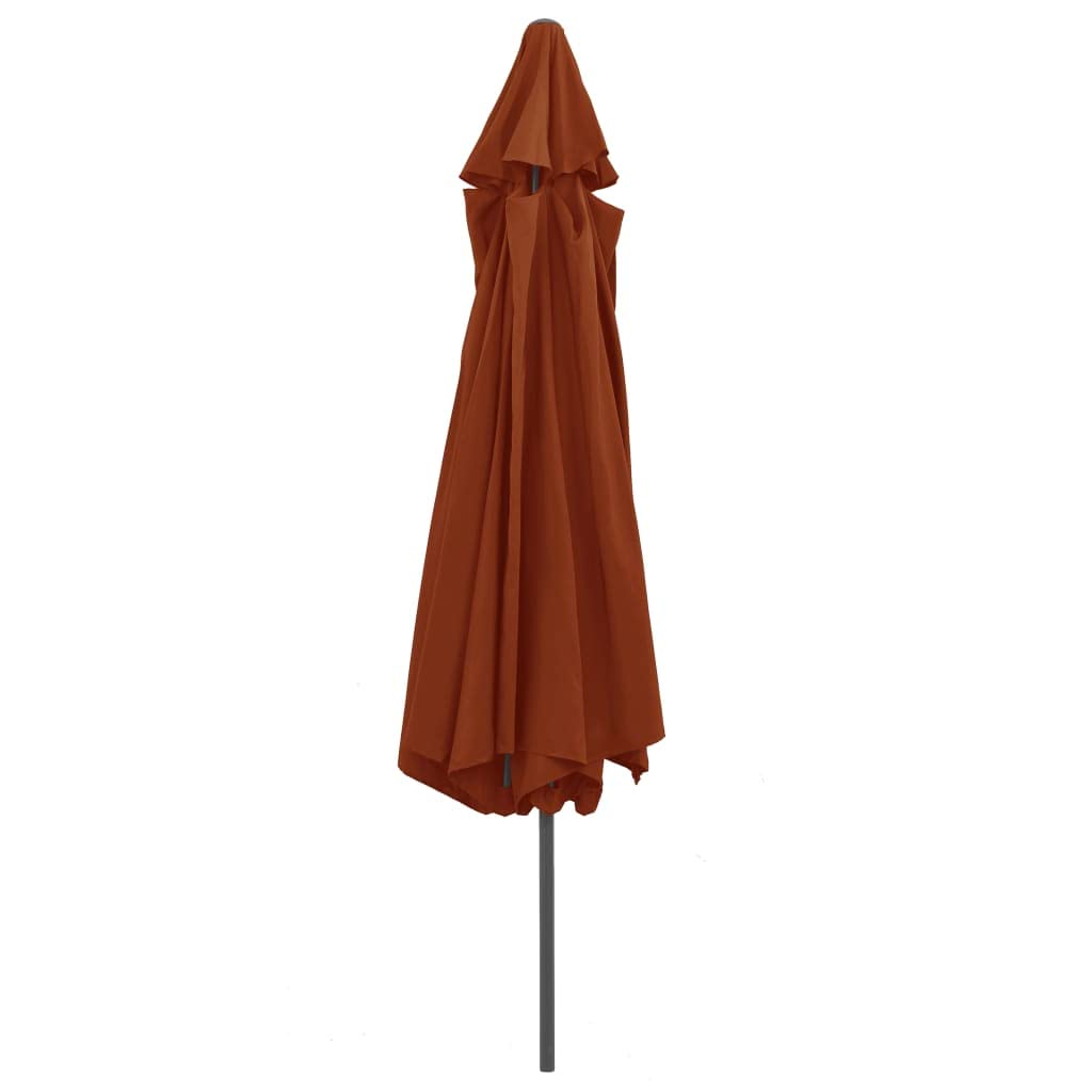 vidaXL Parasol ogrodowy na stalowym słupku 400 cm wiele kolorów