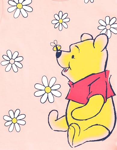 Disney Floral T-Shirt and Chambray Shorts Outfit Set Infant to Big Kid Sizes (12 Months - 14-16)4