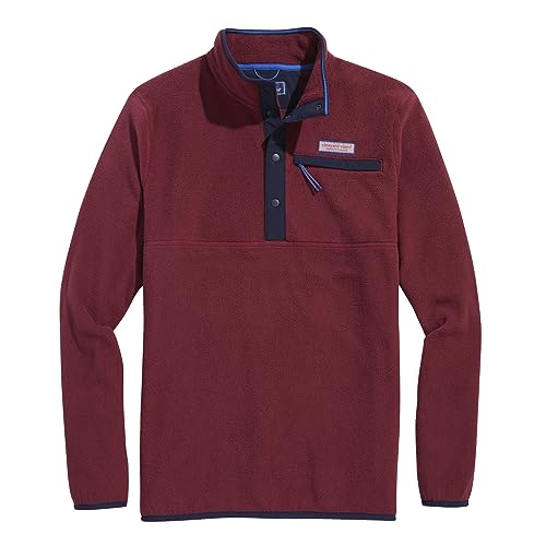 vineyard vines Men's Harbor Fleece Quarter-snap