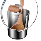 Löffelablage mit Deckelhalter Edelstahl Dickwandig Geräumig Rostfrei