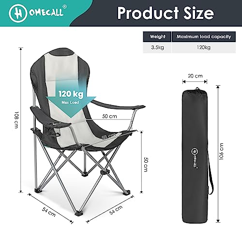 Homecall Sedia pieghevole da campeggio con