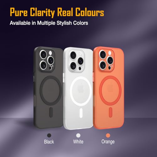 Image of ZAP CASE Paper Thin Case for iPhone 16 Pro | Ultra-Slim 0.5 mm Back Cover | Metal Buttons | Lightweight | Matte Finish | Anti-Fingerprint | Scratch Resistant | Camera Protection | Magsafe | White