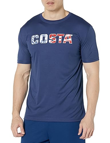 Costa Del Mar mens Costa Del Mar Tech Costamerica Short Sleeve Shirt