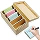 Fosoloni A7 Karteikarten Box Karteikasten Holz mit Deckel Vokabelbox Lernkarteibox Holz für Büro Schulen und Heim（Karteikarten Nicht im Enthalten） 22cm*12.6cm*9cm