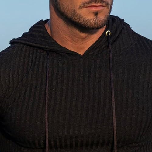 Hoodies for Men Athletic Training Sweatshirt Long Sleeve Casual Gym Workout Hoodie Big and Tall Pullover Sport Sweater4