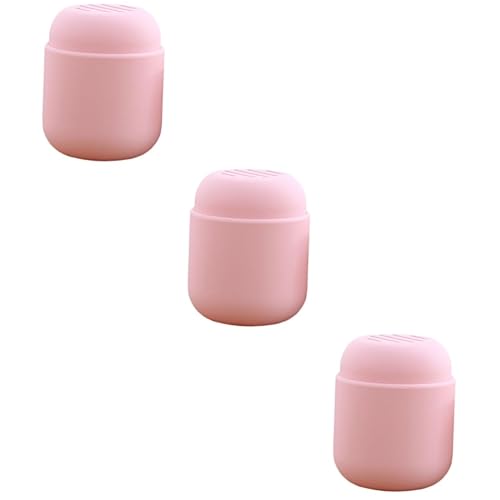 Caja de almacenamiento de soplo de polvo, contenedores rosados, esponja de belleza, maquillaje rosa, portátil, esponjas para maquillaje, esponjas