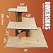Torched 3-Tier Retail Table Display Corner Stand with Shelves for Products - Portable | 3 Step Corner Display Rack for Retail Table Top, Counter Top, Craft Shows, Farmers Market, Tradeshows