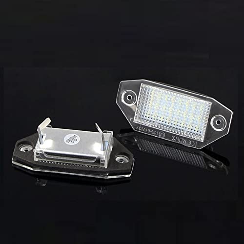 Luces de matrícula 6000K sin errores para Ford Mondeo MK3 con iluminación blanca pura