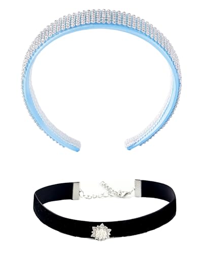 JiaDuo Women Princess Costume Headband & Choker Set Halloween Dre...
