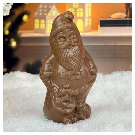 Père noël en chocolat | moulage de noël | Chocolat Noel artisanal Chocodic enfant