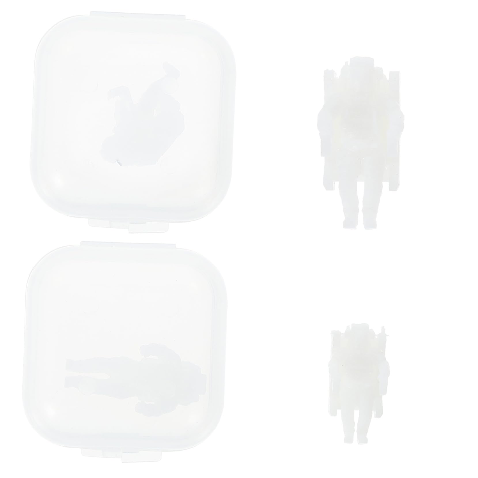 KALLORY 4Pcs Astronaut Models Epoxy Filling Material for DIY Crafts Mixed Style Figurines for Landscape Decoration and Creative Projects