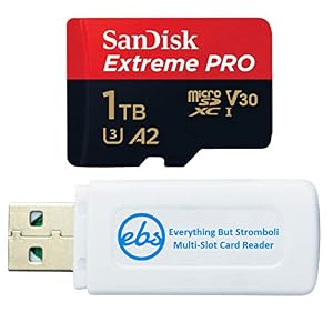 SanDisk Extreme Pro MicroSD-Speicherkarte mit Adapter, 1 TB, funktioniert mit GoPros