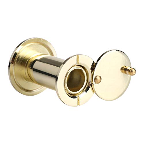 Home Security Optical Glass Wide Angle Door Viewer Copper Door Scope Viewer High Technology Door Viewer With A Lid(Gold) #TOP2