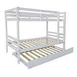 HOGAR24 ES - Cama Auxiliar de Madera, en Color Blanco para Camas de 90cm - Medidas 22x189x96 cm