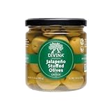 Divina Green Olives Stuffed with Jalapeno Peppers, 7.8 oz