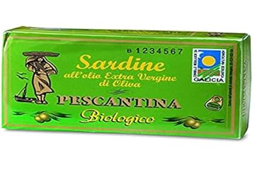 Pescantina, Sardine in olio extravergine d'oliva bio, 120g