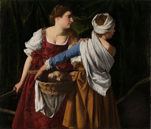 Impression d'art Judith et sa servante Gentileschi toile canvas de maître 60x90cm