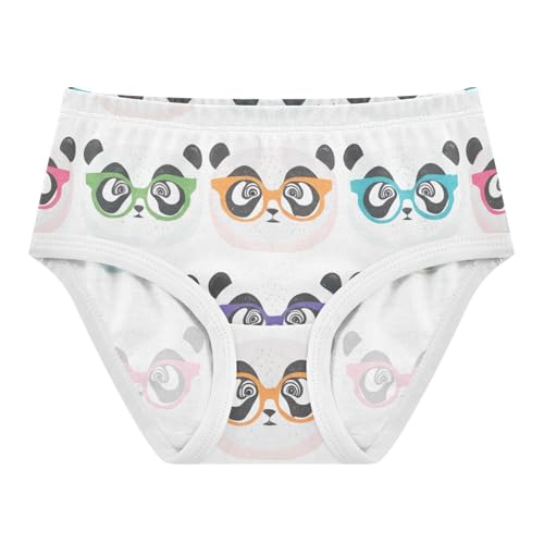 Cotton Toddler Girls Underwear Cute Cartoon Pandas White Girl Panties Cute Print Kids Briefs Undies 2t